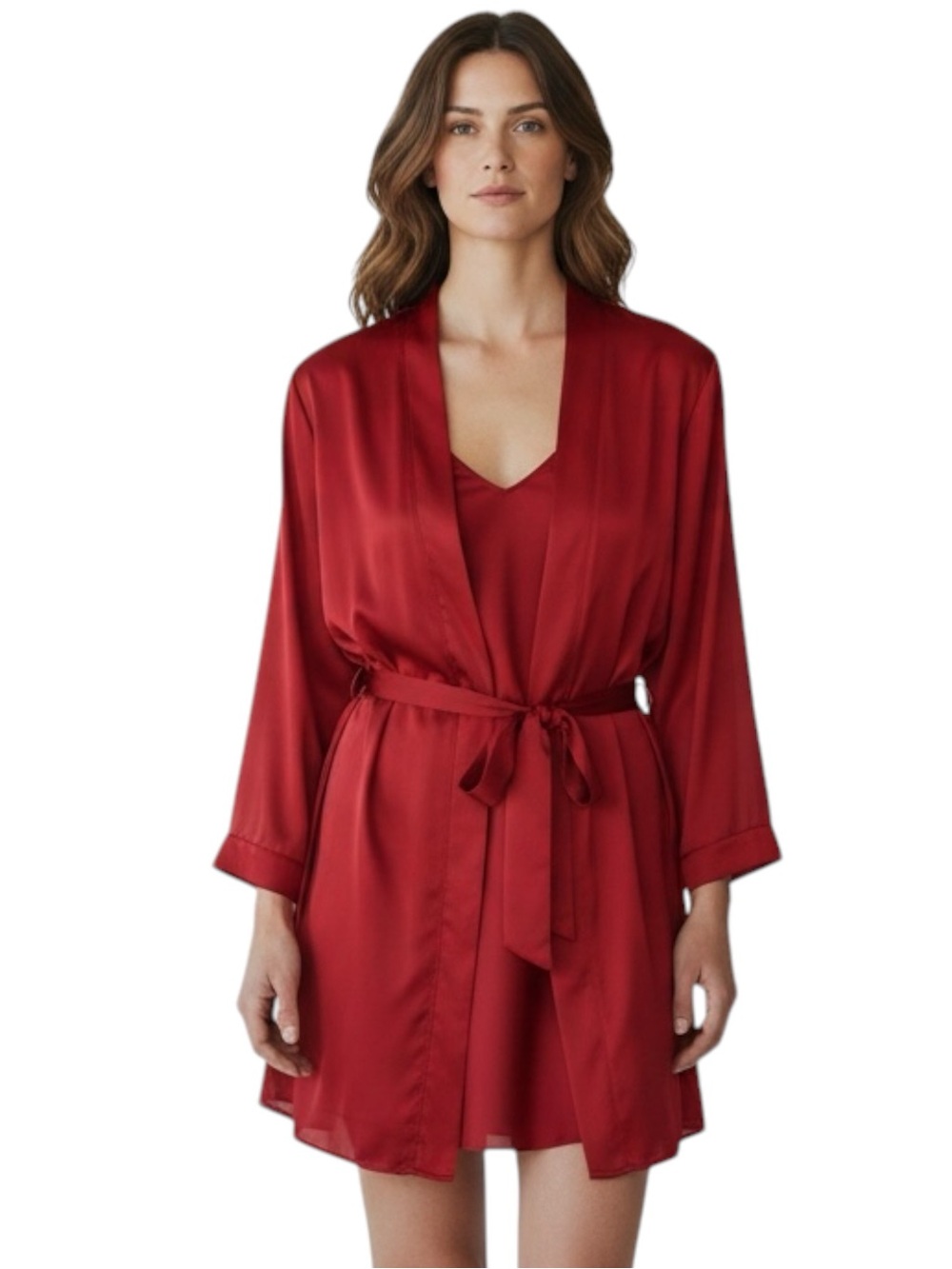 VICTORIA's SECRET Nightie / Robe Set in Cienna (Rust) Size Medium -- SEXY!!! - Picture 12 of 13